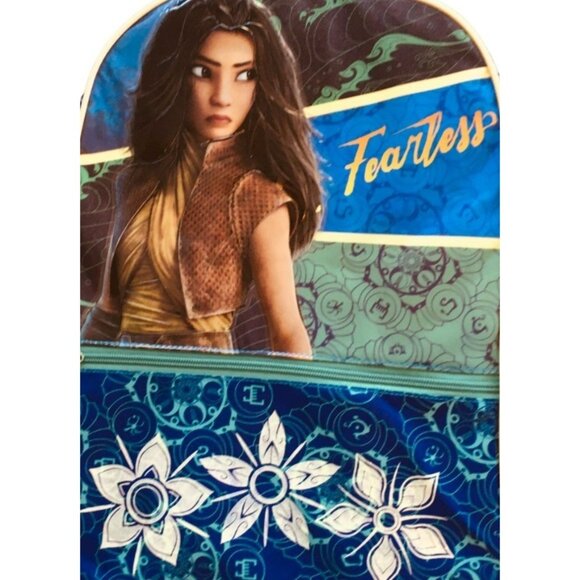 Disney RAYAFEARLESS the Last Dragon Backpack Laptop Sleeve 2 Zip Sections SC206 - Picture 1 of 3
